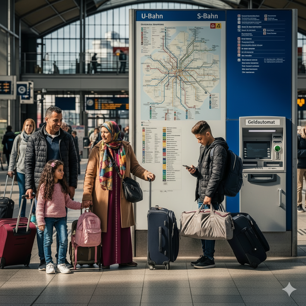 Allemand pratique pour touristes marocains voyageant en Allemagne.